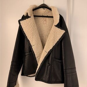 Women's Black Shearling Jacket